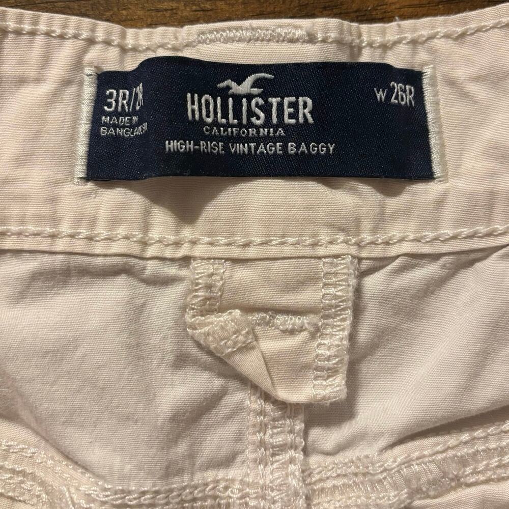 Hollister Women’s 3 / 26 x 29 Cargo Pants Baggy High Rise Utility Cotton Poplin - Picture 6 of 12